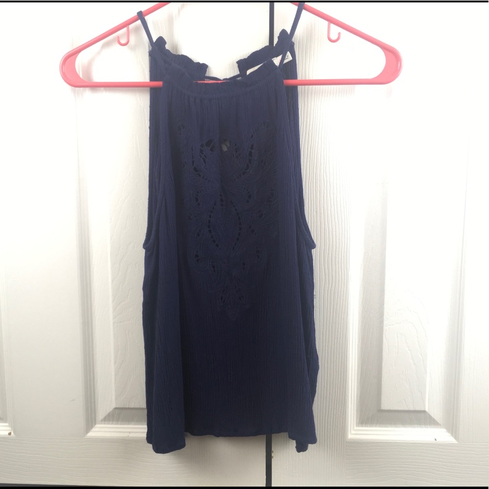 Lush Eyelet Detail Top